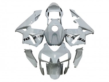 Affordable 2003-2004 Honda CBR600RR Motorcycle Fairings - Silver Black Repsol