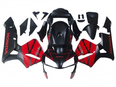 Affordable 2003-2004 Honda CBR600RR Motorcycle Fairings - Red Glossy Black Matte Black