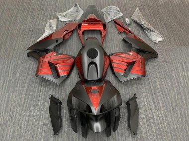 Affordable 2005-2006 Honda CBR600RR Motorcycle Fairings - Black Red
