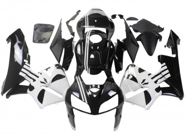 Affordable 2005-2006 Honda CBR600RR Motorcycle Fairing - Black White