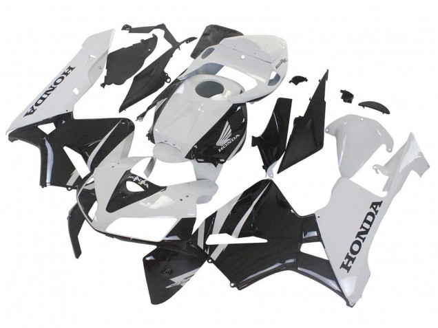 2005-2006 Honda CBR600RR Motorcycle Fairings - Black White