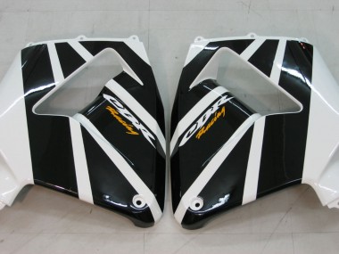 Affordable 2005-2006 Honda CBR600RR Motorcycle Fairings - Black White Racing