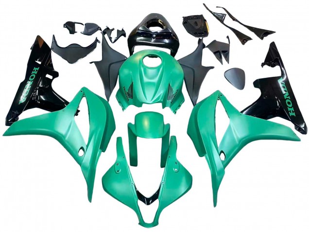 2007-2008 Honda CBR600RR Bike Fairings - Green Glossy Black