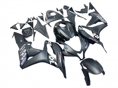 Affordable 2007-2008 Honda CBR600RR Motorcycle Fairing - Matte Black White Repsol