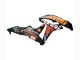2007-2008 Honda CBR600RR Motorcycle Fairings - Matte Black Orange Red Rossi Repsol 46