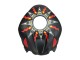 2007-2008 Honda CBR600RR Motorcycle Fairings - Matte Black Orange Red Rossi Repsol 46