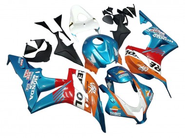 Affordable 2007-2008 Honda CBR600RR Motorcycle Fairings - Orange White Red Blue Repsol