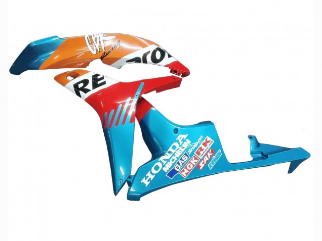 2007-2008 Honda CBR600RR Motorcycle Fairings - Orange White Red Blue Repsol