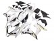 2007-2008 Honda CBR600RR Motorcycle Fairing - White Gold Glossy Black Playboy