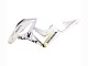 2007-2008 Honda CBR600RR Motorcycle Fairing - White Gold Glossy Black Playboy