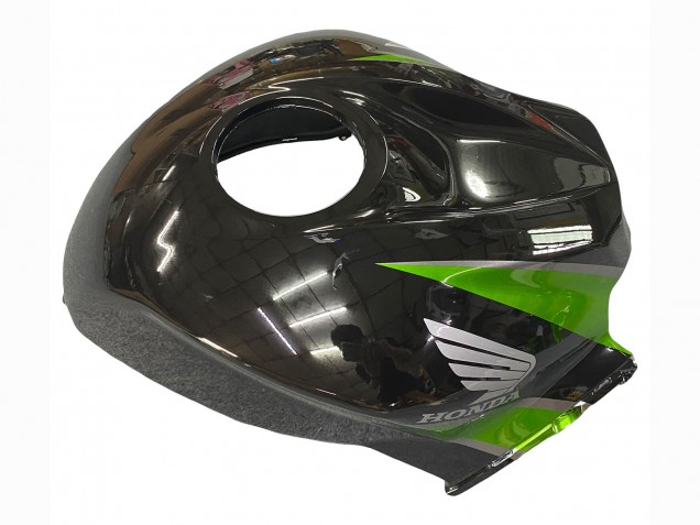 2007-2008 Honda CBR600RR Motorcycle Fairing Kits - Green Glossy Black