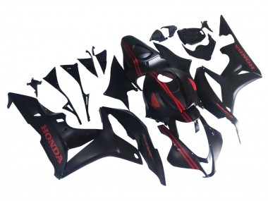 Affordable 2007-2008 Honda CBR600RR Motorcycle Fairings - Matte Black Red