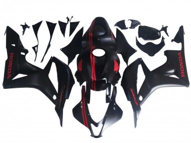 Affordable 2007-2008 Honda CBR600RR Motorcycle Fairings - Matte Black Red