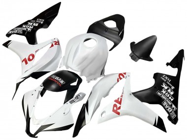 Affordable 2007-2008 Honda CBR600RR Motorcycle Fairings - White Matte Black Red Repsol