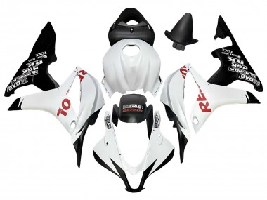 Affordable 2007-2008 Honda CBR600RR Motorcycle Fairings - White Matte Black Red Repsol
