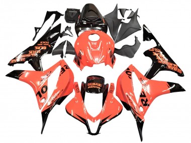 Affordable 2007-2008 Honda CBR600RR Motorcycle Fairings - Orange Glossy Black Repsol