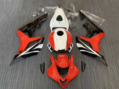 Affordable 2007-2008 Honda CBR600RR Motorcycle Fairing Kits - White Red Glossy Black
