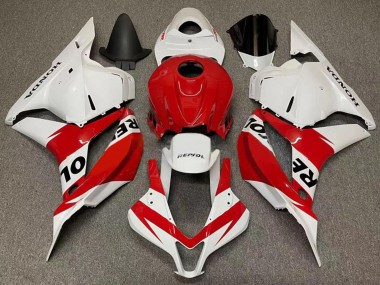 Affordable 2007-2008 Honda CBR600RR Motorcycle Fairings - White Red Repsol