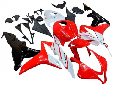 Affordable 2007-2008 Honda CBR600RR Motorcycle Fairing - White Red Glossy Black