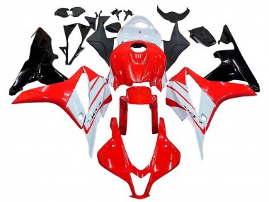 Affordable 2007-2008 Honda CBR600RR Motorcycle Fairing - White Red Glossy Black