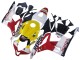 2007-2008 Honda CBR600RR Motorcycle Fairings - White Yellow Red Repsol HRC