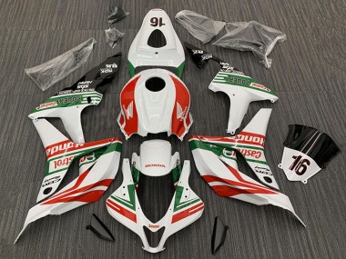 Affordable 2007-2008 Honda CBR600RR Motorcycle Fairings - White Red Green Glossy Black Castrol 16