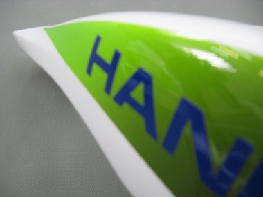 Affordable 2007-2008 Honda CBR600RR Motorcycle Fairings - White Green Yellow Glossy Black Hannspree