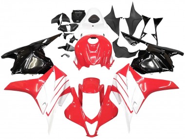 Affordable 2009-2012 Honda CBR600RR Motorcycle Fairing Kits - White Red Glossy Black
