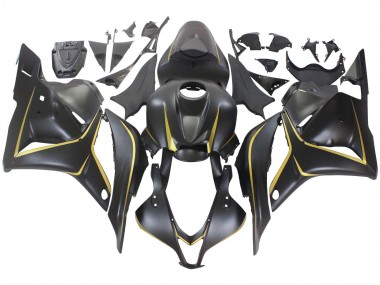 Affordable 2009-2012 Honda CBR600RR Motorcycle Fairings - Matte Black Gold