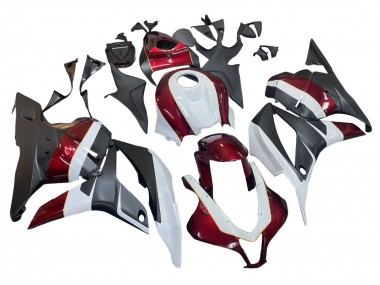Affordable 2009-2012 Honda CBR600RR Motorcycle Fairings - White Red Matte Black