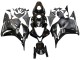 2009-2012 Honda CBR600RR Motorcycle Fairings - Glossy Black Matte Black