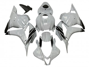 Affordable 2009-2012 Honda CBR600RR Motorcycle Fairings - Glossy Grey Black