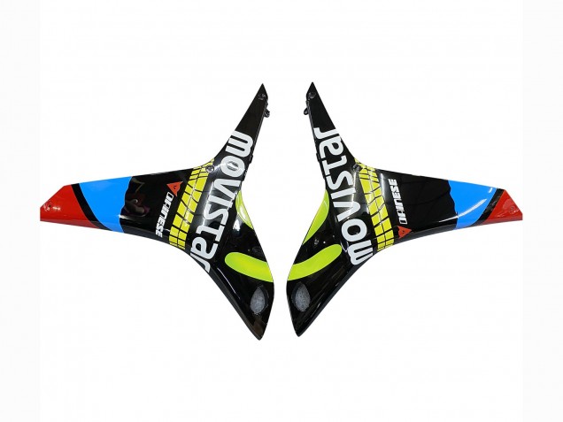 2009-2012 Honda CBR600RR Motorcycle Fairings - Black Multicolor MoviStar