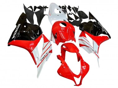 Affordable 2009-2012 Honda CBR600RR Motorcycle Fairing - White Red Glossy Black