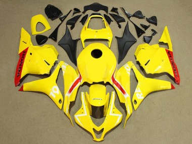Affordable 2009-2012 Honda CBR600RR Motorcycle Fairings - Yellow Red White Repsol