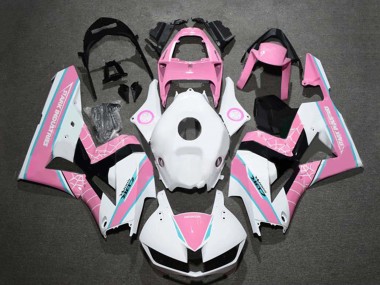 Affordable 2009-2012 Honda CBR600RR Motorcycle Fairings - White Pink Blue