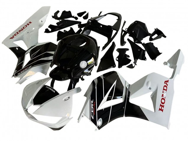 2013-2023 Honda CBR600RR Motorcycle Fairing Kits - White Glossy Black