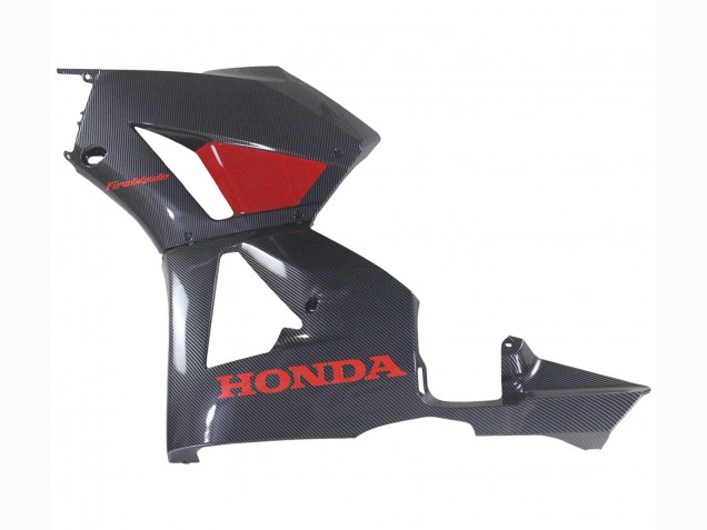 2013-2023 Honda CBR600RR Motorcycle Fairings - Black Carbon Fiber Red