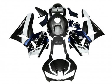 Affordable 2013-2023 Honda CBR600RR Motorcycle Fairings - Black Carbon Fiber White Blue Red Bull