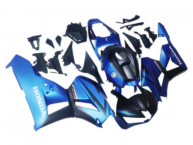 2013-2023 Honda CBR600RR Motorcycle Fairings - Blue Matte Black Racing
