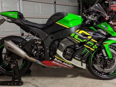 Affordable 2011-2015 Kawasaki ZX10R Motorcycle Fairings - Green Yellow Black White Elf Monster