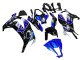 2011-2015 Kawasaki ZX10R Motorcycle Fairings - Blue White Glossy Black