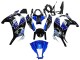 2011-2015 Kawasaki ZX10R Motorcycle Fairings - Blue White Glossy Black