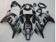 2011-2015 Kawasaki ZX10R Motorcycle Fairings - Glossy Black White Elf Snow Decal