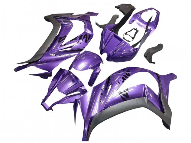 2011-2015 Kawasaki ZX10R Motorcycle Fairing - Purple Matte Black