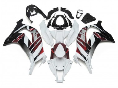 Affordable 2011-2015 Kawasaki ZX10R Motorcycle Fairings - White Red Silver Black
