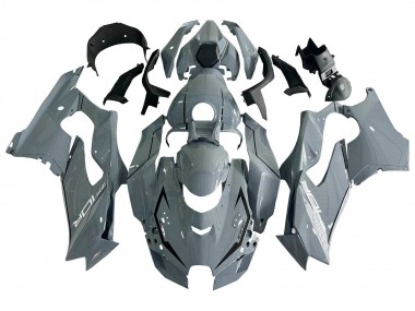 Affordable 2021-2025 Kawasaki ZX10R Motorcycle Fairings - Grey