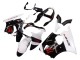 2000-2002 Kawasaki ZX6R Motorcycle Fairings - White Black Red Monster