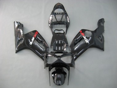 Affordable 2003-2004 Kawasaki ZX6R Motorcycle Fairings - Glossy Black