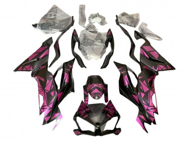 Affordable 2019-2022 Kawasaki ZX6R Motorcycle Fairings - Purple Black